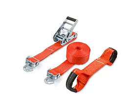 All Tie-Down Straps & Accessories 5T - 4.38m - 50mm – 3-part - Swivel hooks - Vehicle transportation