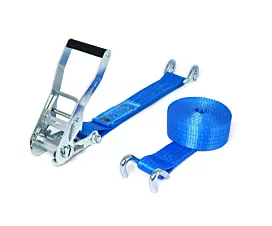 All Tie-Down Straps 50mm 4T - 9m - 50mm - 2-part - Open rave hook - Blue