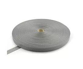 Polyester 35mm Polyester webbing 35mm - 3,000kg - 100m roll - Gray - 2 stripes