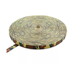 Raptor Camouflage Webbing  Polyester webbing 35mm - 3,750kg - 100m roll - Camouflage