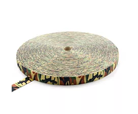 Raptor Camouflage Webbing  Polyester webbing 50mm - 7,500kg - 100m roll - Camouflage