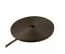 Black - 10 to 20mm Polypropylene webbing - 425kg - 20mm - Black – 100m roll