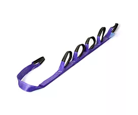 Car Transport - 1-part 1T - 50mm - Lifting sling - Wheel lifting claw - 6 loops - 1.70m - Purple