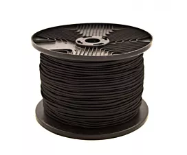 Trailer Nets - Coarse Mesh Elastic cord - 3mm - 100m - Black