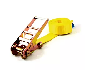 All Tie-Down Straps 75mm 10T - 75mm - 1-part - Ratchet - Yellow - Custom label