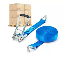 Promos Pallet 5T - 10m - 50mm – 2-part – Double J-hook - Blue - 256pcs