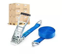 All Tie-Down Straps per Pallet ERGO 5T Eco Pallet - 9m - 50mm – 2-part - STF450 - Blue - 192pcs